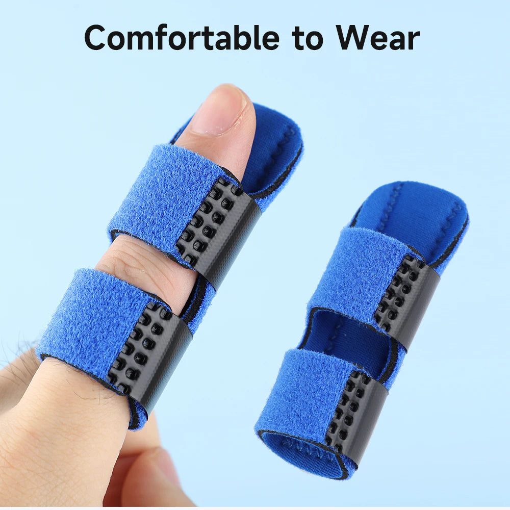 Aluminum Finger Splint - Pain Relief Brace with Fixed Tape Bandage for Fracture Protection and Corrective Support (1 Piece)