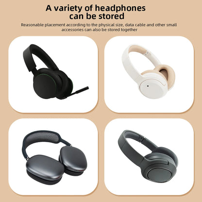 Portable EVA Hard Shell Earphone Case | Protective Headset Box for SONY WH-CH720N/WH-CH520 & Apple Max | Travel-Friendly Carrying Bag