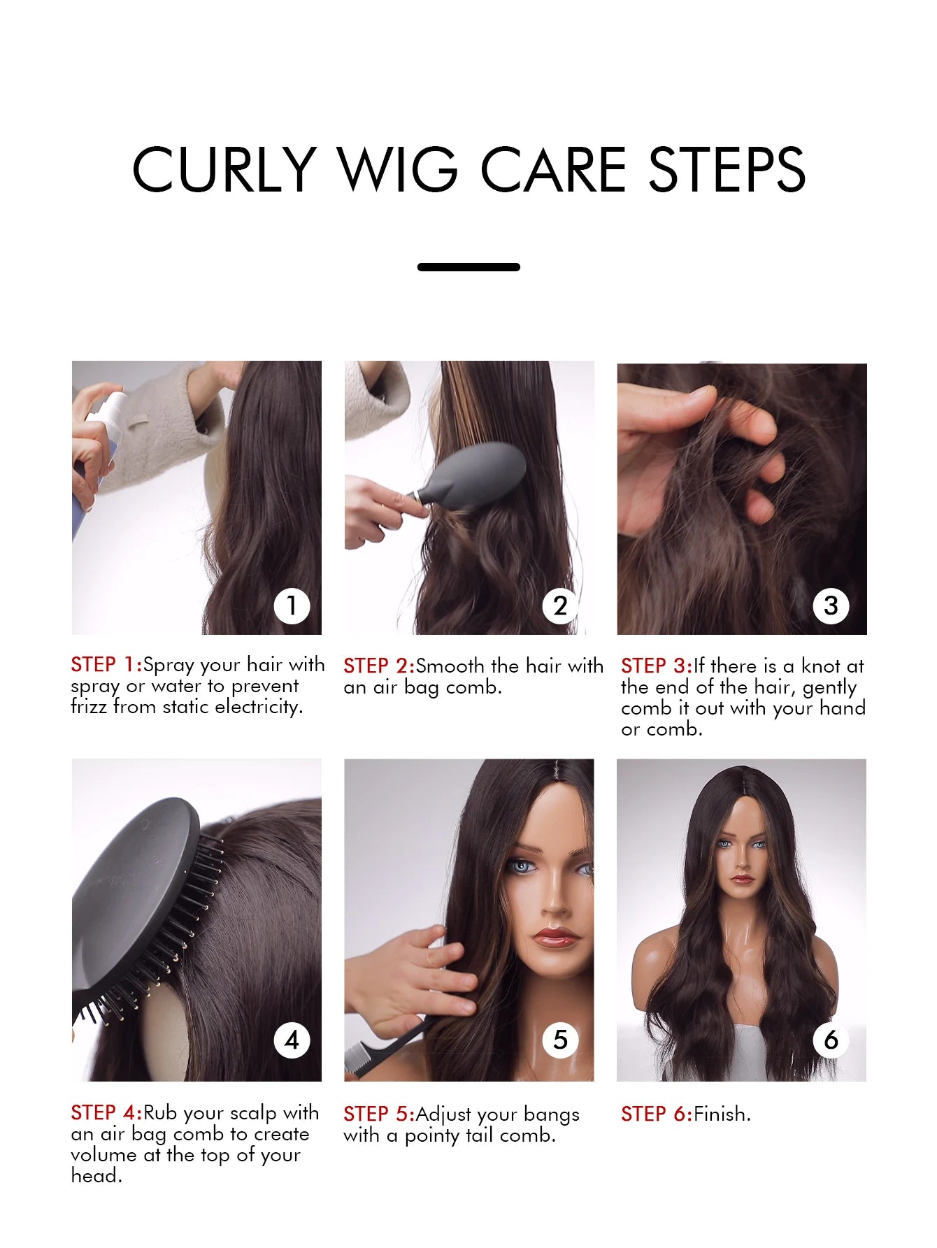 Super Long Curly Wavy Brown Synthetic Wig with Bangs – Heat-Resistant Afro Style for Cosplay, Party, Halloween, White Women