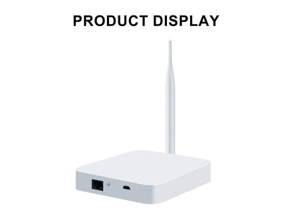 GIRIER Tuya ZigBee Gateway Hub with Antenna - Smart Wired Mesh Bridge for Home Automation, Alexa & Google Assistant Compatible