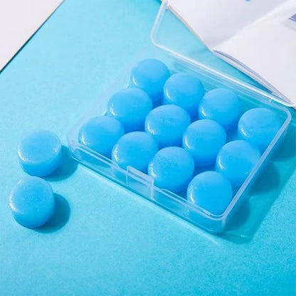 Silicone Swimming Earplugs – 12 Capsules/Box, Soft Waterproof Ear Protection