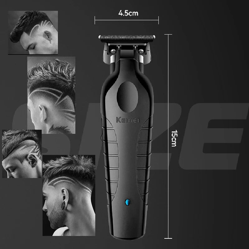 Kemei 2299 Professional Electric Hair Trimmer - Cordless Beard & Hair Clipper for Men, Rechargeable, 0mm Cutting Machine