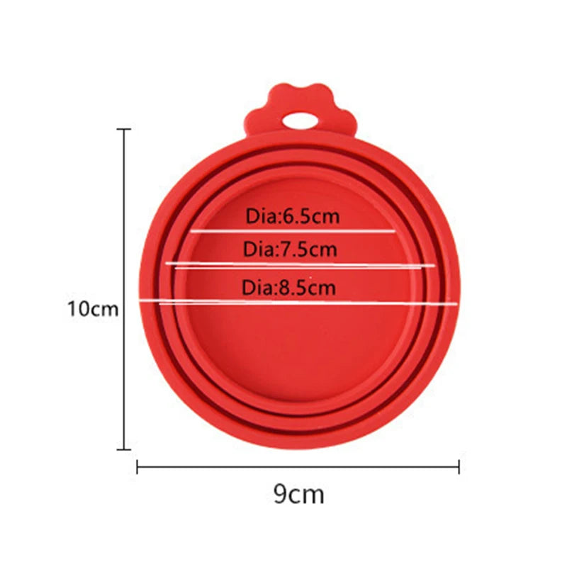 Reusable Silicone Food Can Lid – Sealed Storage Top Cap for Puppy, Dog & Cat Feeders