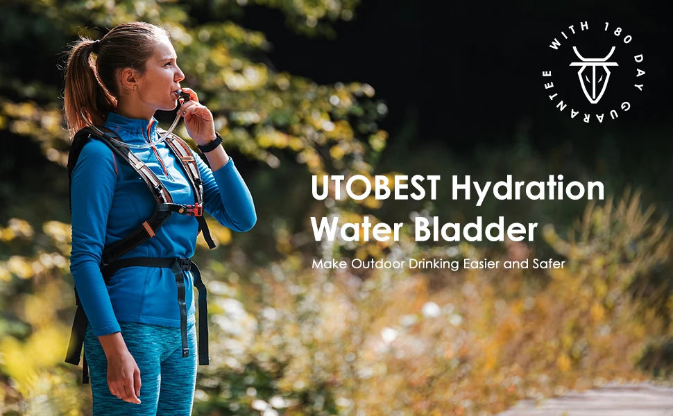 UTO BEST 1.5L/2L/3L TPU Water Bladder – Hydration Reservoir Pack for Camping, Cycling, Running & Hiking