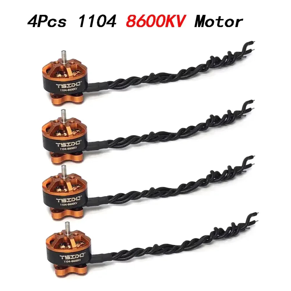 YSIDO 4PCS Brushless Motors for RC Drones - 1103 to 1604 Motor Series for FPV Racing Quads, Fixed-Wing Aircraft, and RC Quadcopter Accessories