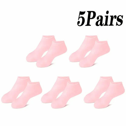 Exfoliating & Moisturizing Foot Socks – Silicone Socks for Dry, Cracked Skin, Plantar Protection & Elastic Skin Care