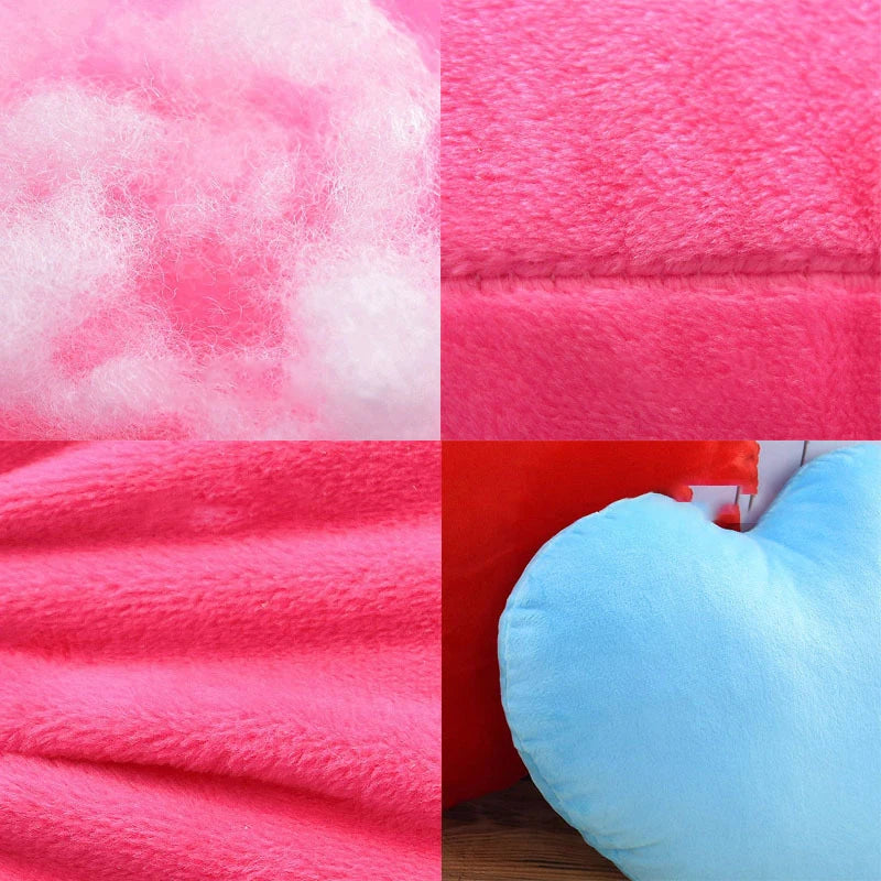 Cute Heart-Shaped Plush Pillow – Soft Sleeping Cushion for Living Room Decor, Valentine’s Day Gifts, Comfortable Sofa Pillow (15/20/30cm)