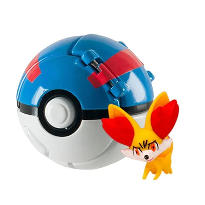 Pokemon Pokeball Figurine — Anime Action Figures including Pikachu & Charizard, Kids Collectible Toy Gift