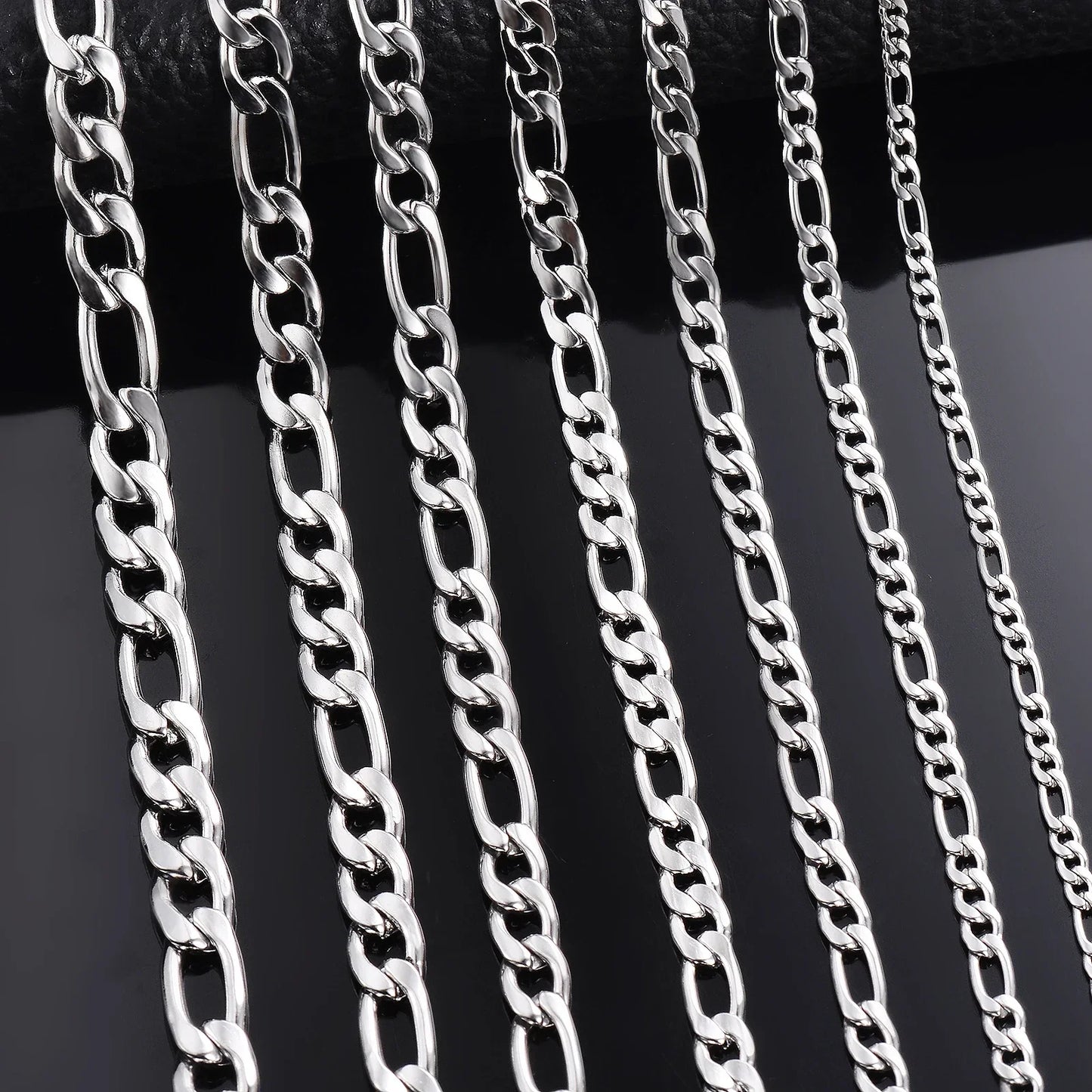 925 Sterling Silver Necklace — 2–12mm Width, 40–75cm Long Chain with Lobster Clasp for Men & Women, Engagement Jewelry