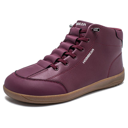 HOBIBEAR Mid-Top Barefoot Shoes – Unisex Wide Toe Minimalist Non-Slip Outdoor Sneakers