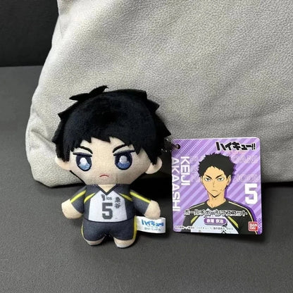 10cm Mini Haikyuu Plush Keychain – Hinata, Kageyama, Nishinoya Volleyball Stuffed Doll Toy Gift