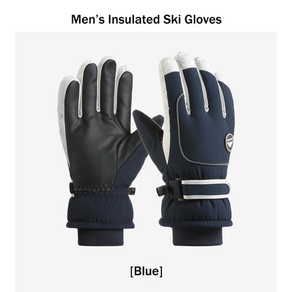Men’s Waterproof Winter Ski Gloves – Thermal Touchscreen Cold Weather Gloves for Skiing, Cycling & Outdoor Sports