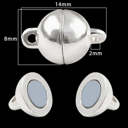 Magnetic Jewelry Clasps - Strong Buckle Connectors with Lobster Clasps for DIY Bracelets, Necklaces & Jewelry Making