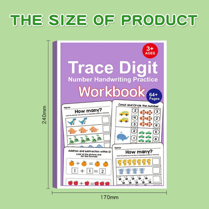 Interactive Math Workbook for Kids – Counting, Addition & Subtraction Within 10, Number Relationships & Visual Learning for Preschool, First Grade, Home & Classroom Use