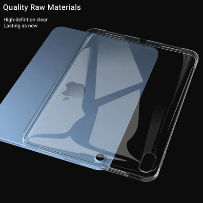 Ultra-Thin Transparent iPad Case - Soft Silicone Protective Cover for iPad A16, 10th Gen, Air 4/5 & Pro 11" Models