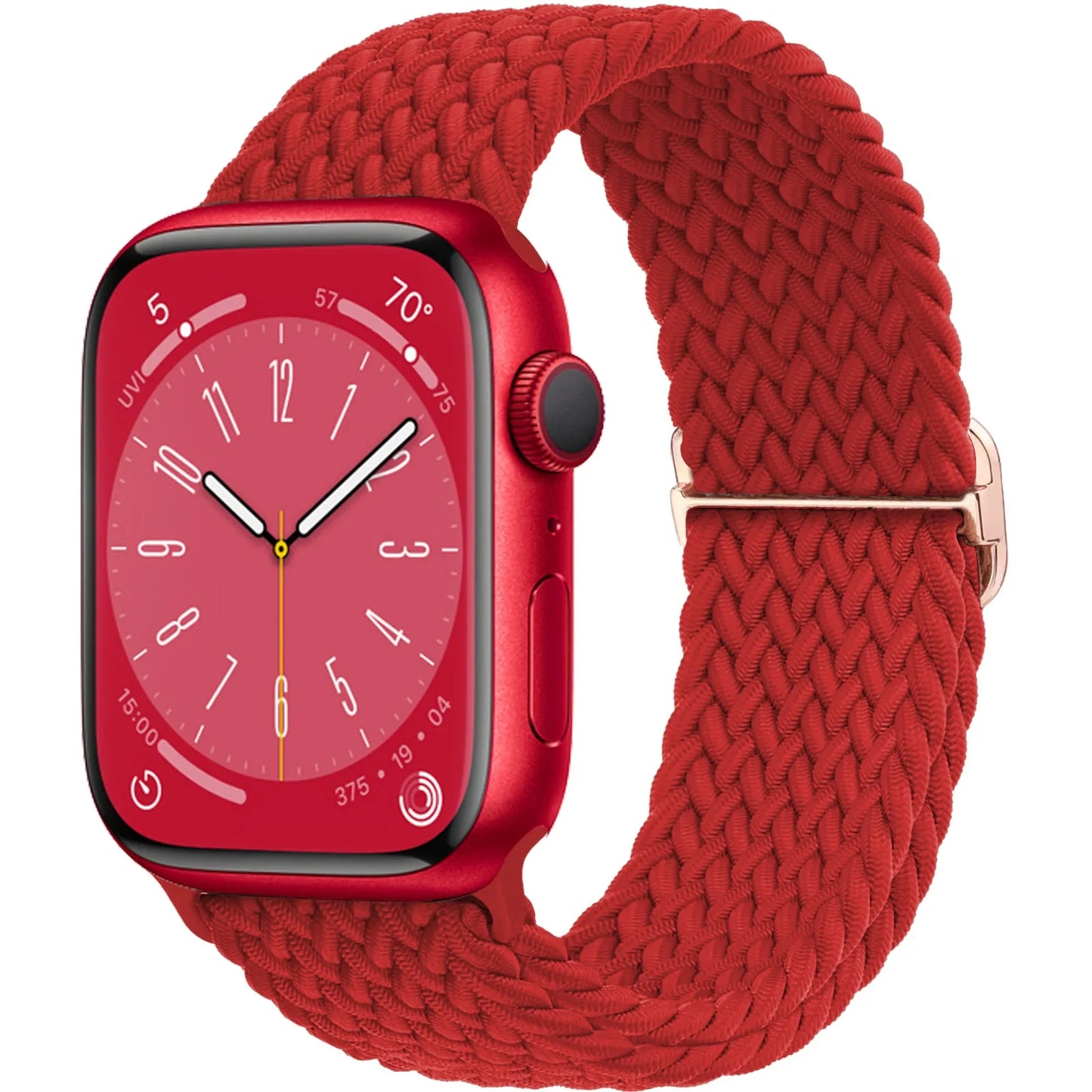 Elastic Braided Solo Loop Apple Watch Band – Adjustable Stretch Strap for Series SE, 5–11 & Ultra 3 (40mm–49mm)