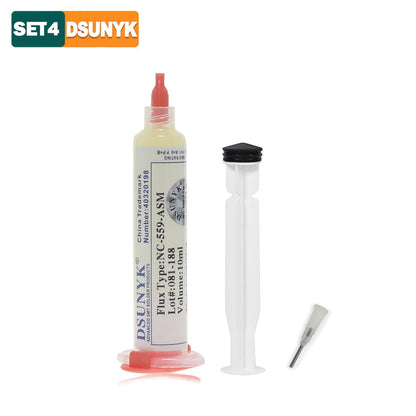 Amtech NC-559 Flux – 10ml Soldering Flux Syringe for Electronics, BGA, SMD & PCB Repair Tools