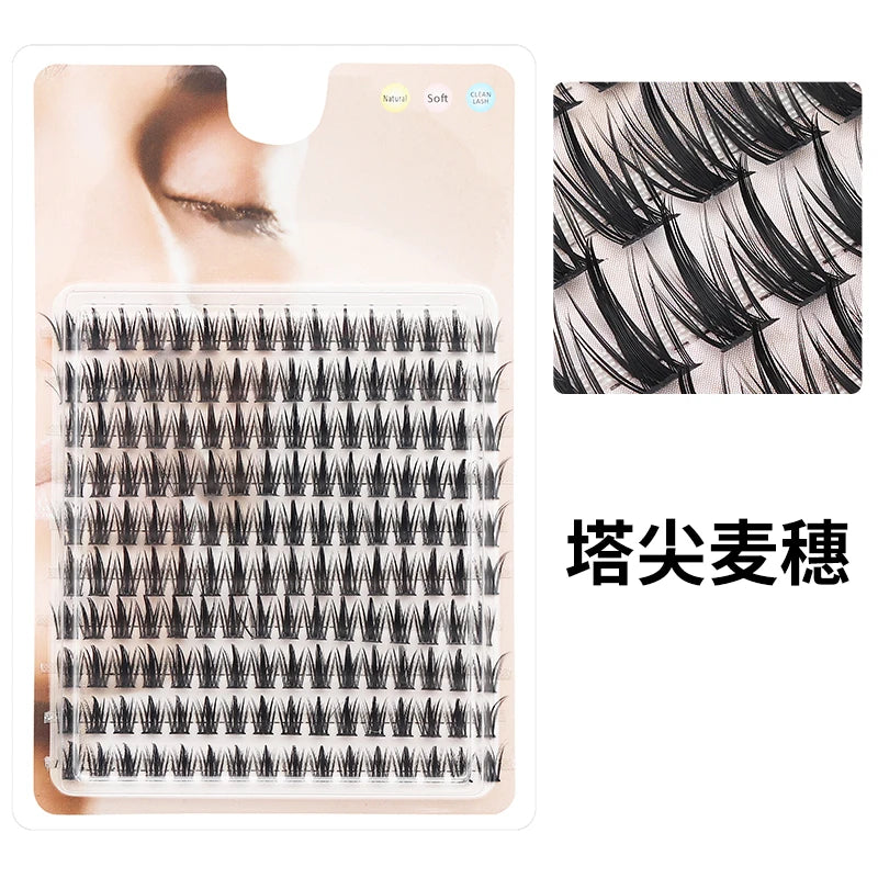 Individual Lash Extensions Kit – DIY Cluster Eyelash Book, False Lashes for Home Makeup