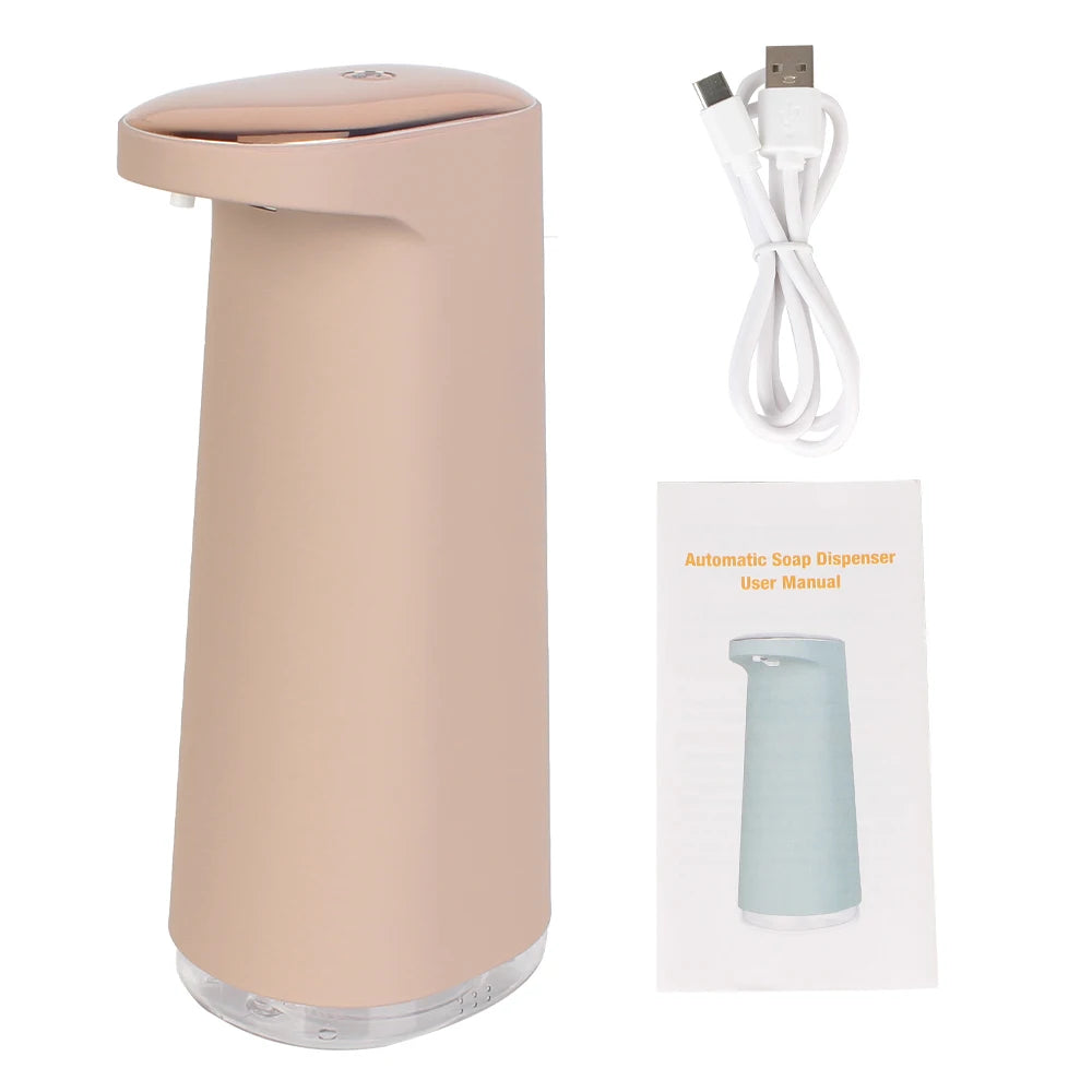 450ML Touchless Automatic Foaming Soap Dispenser — USB Rechargeable Hand-Free Bathroom & Kitchen Use