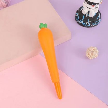 Kawaii Squishy Gel Pens – Cute Animal and Fruit-Shaped Stress Relief Pens for School and Office Supplies