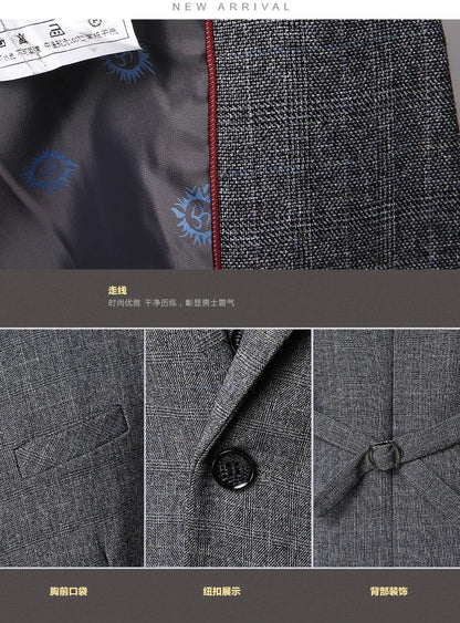 Traje de Hombre Elegante – 3-Piece Slim Fit Suit (Blazer + Vest + Pants) | Men’s Business & Wedding Suit 6XL