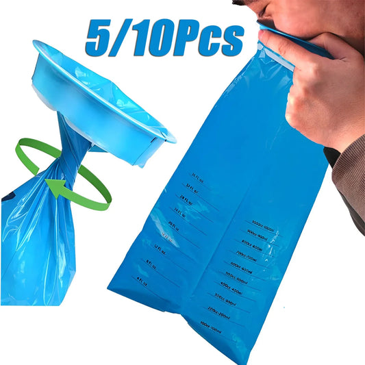 1000ML Disposable Vomit Bag – Portable Travel Emergency Nausea & Motion Sickness Bags for Car, Airplane, Pregnancy & Outdoor Use, Unisex Cleaning Bag
