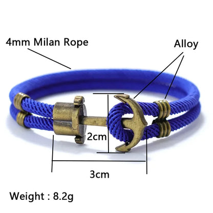 Noter Men's Viking Rope Bracelet — Nautical Thread Fabric Wrap Bracelet, Pulseras de Hilo, Accessories & Gifts for Him