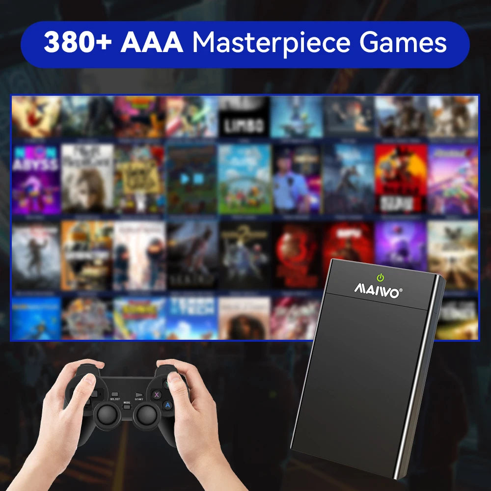 Portable 24TB External Gaming HDD – 390+ Retro Games for PS2, PS3, PS4, WiiU, MAME & Windows PC Playnite System