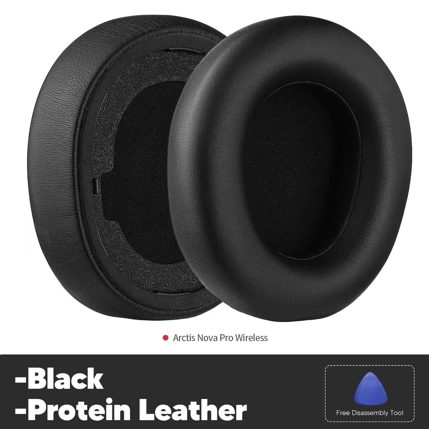 Replacement Ear Pads for SteelSeries Arctis Nova Pro Wireless – Soft Earmuff Cushions Headphone Accessories for Comfort & Noise Isolation