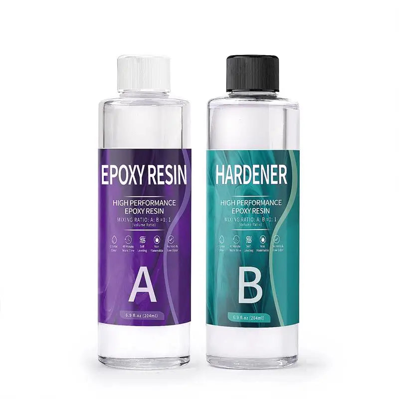 1:1 AB Resin Epoxy Glue – High Adhesive Crystal Hardener for DIY Resin Jewelry Making, 100-1000g