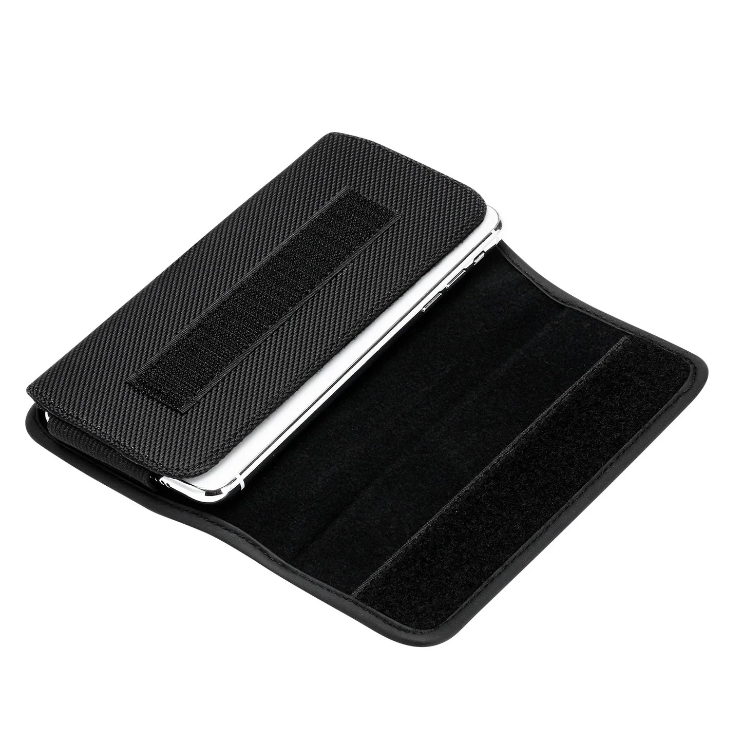 Nylon Phone Holster with Belt Clip – Waist Bag Carrying Case for iPhone 13/12/11/X/XR & Samsung Galaxy S22/S21/S20