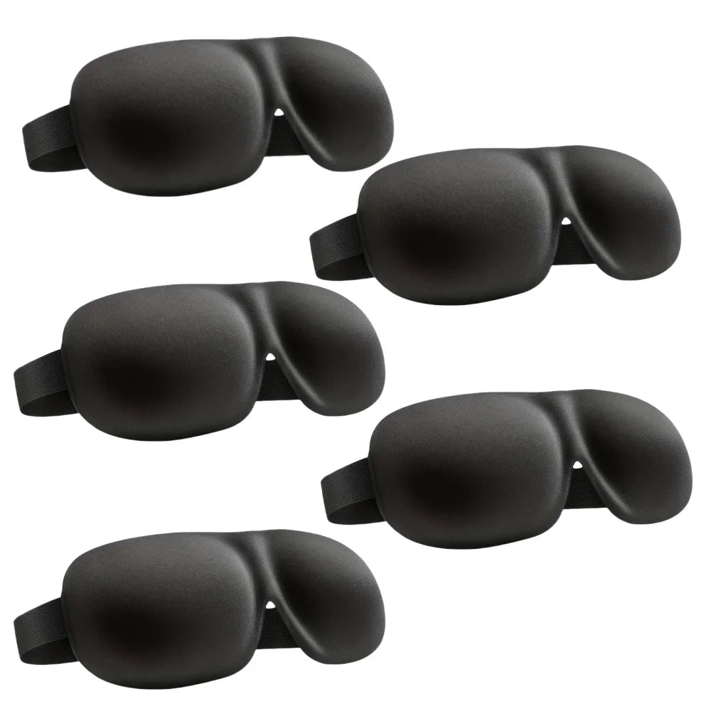 3D Contoured Sleep Mask — 100% Light-Blocking, Ultra-Soft Breathable Eye Cover for Travel, Yoga & Rest