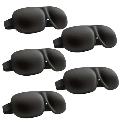 3D Contoured Sleep Mask — 100% Light-Blocking, Ultra-Soft Breathable Eye Cover for Travel, Yoga & Rest