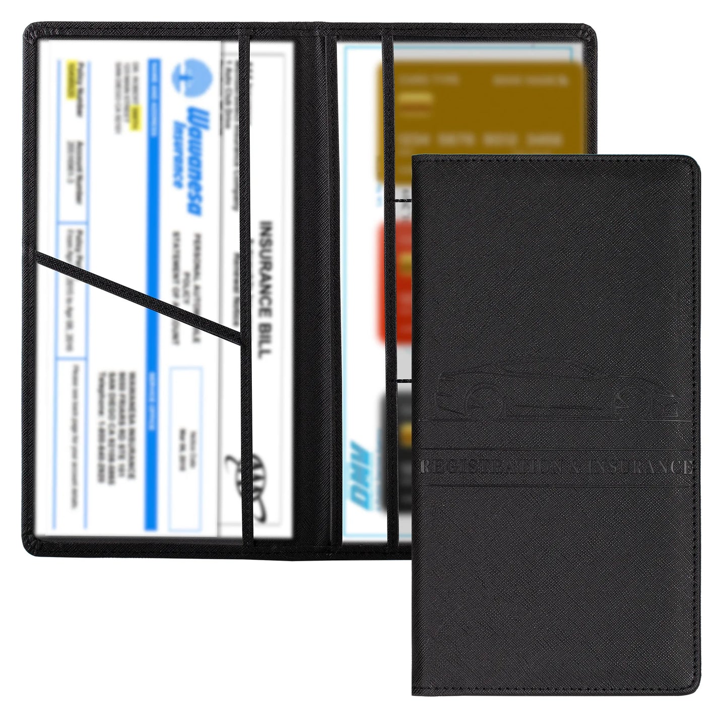 Car Registration & Insurance Holder – Vehicle Glove Box Organizer for Auto & Truck
