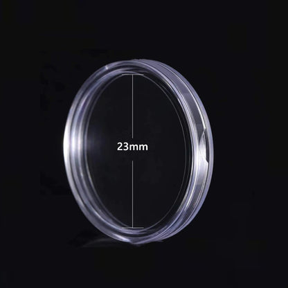 10/25pc Transparent Plastic Coin Capsules – 21-45mm Coin Storage and Collecting Case Holder