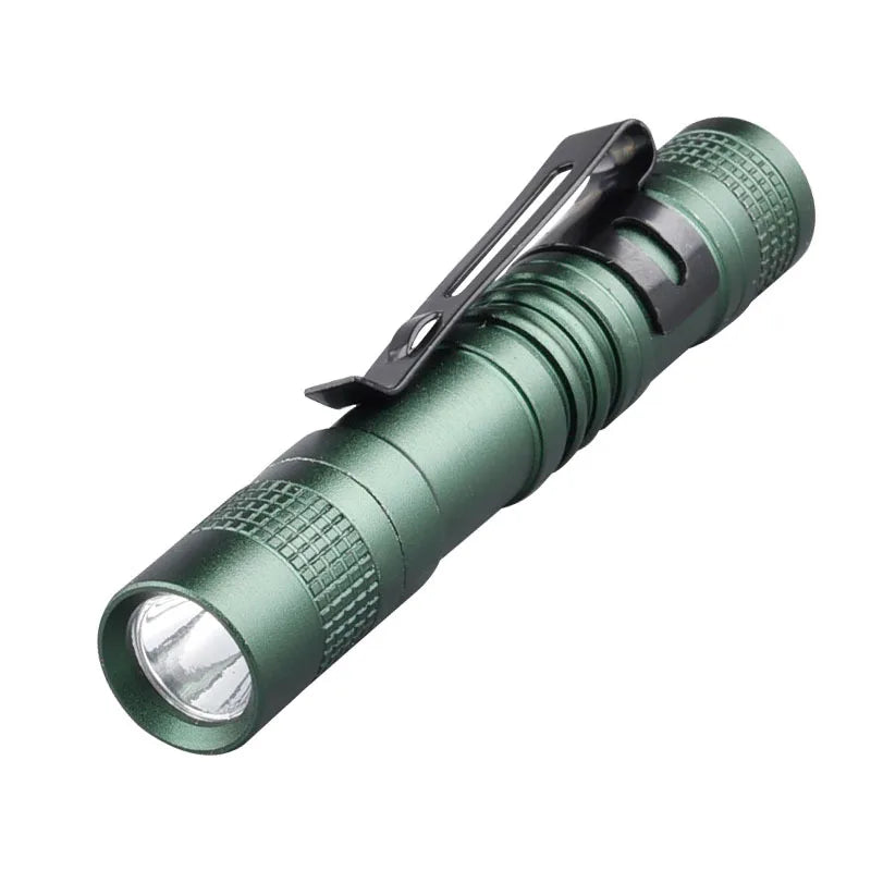 Mini Portable LED Pen Light with Clip – Ultra Bright High Lumens Pocket Flashlight Torch for Camping, Outdoor & Emergency Use