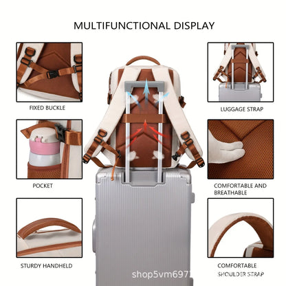 Expandable Business Backpack for Men & Women, Large Capacity Laptop Travel Backpack & Computer Bag