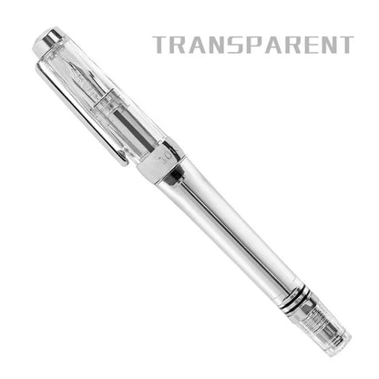 Yongsheng 3013 Transparent Resin Fountain Pen – Vacuum Negative Pressure, EF/F Tip for Calligraphy & Student Practice