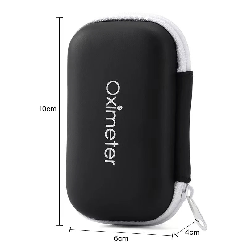 JUSTLANG Oximeter Storage Box – Tool Bag Pouch for Travel Essentials, Protective Kit with Organized Layout