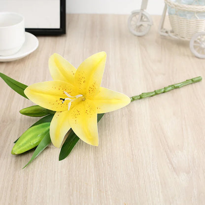 Artificial Silk Lily Bouquet – Creative Fake Flower Arrangement for Living Room, Sweetheart Decoration for Friends
