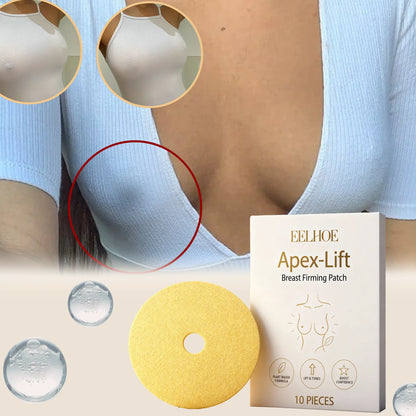 10 Pcs Breast Lifting Patches - Hydrolyzed Collagen Firming & Shaping Skin Care Patches for Women