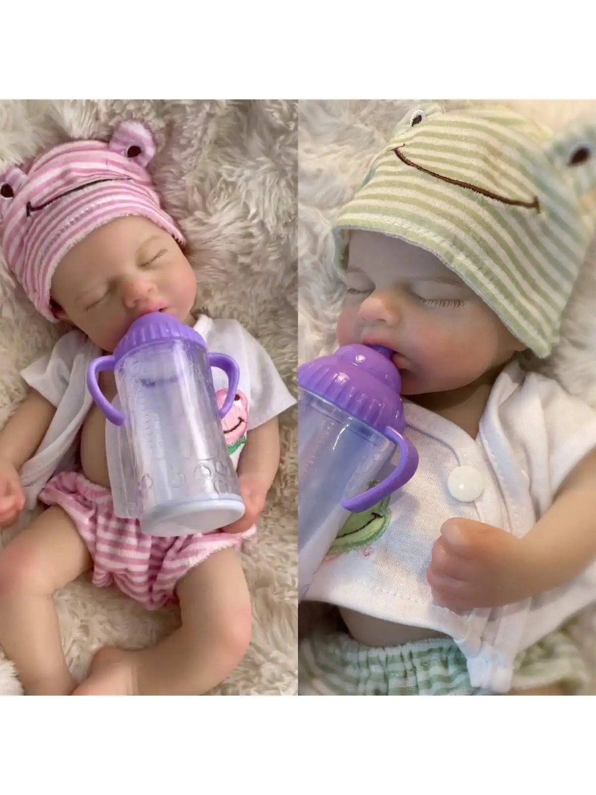 13-Inch Loulou Reborn Baby Doll – Handmade Silicone Newborn Girl or Boy with Soft Touch and Openable Mouth