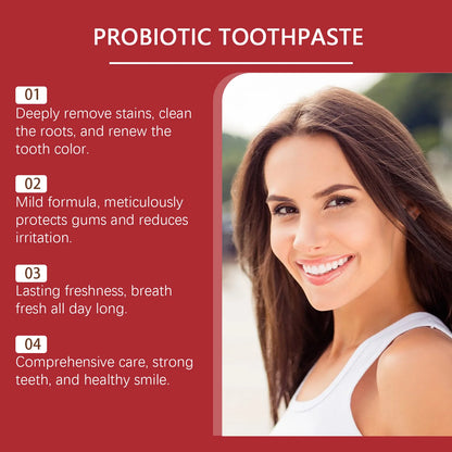SP-6 Whitening Toothpaste with Probiotics – Plaque & Tartar Removal, Fresh Breath & Oral Hygiene
