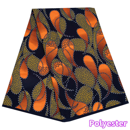 Veritable African Ankara Wax Fabric - 6 Yards Batik Polyester Textile for Dresses, Sewing & DIY Crafts