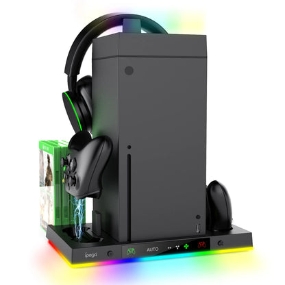 IPEGA Xbox Charging Dock with Cooling Fan & RGB Light – Smart Temperature Control Console Stand XBX024S
