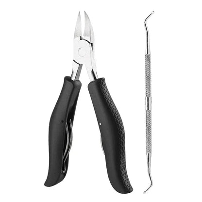 Nail Clipper Set for Ingrown Toenails — Paronychia Correction Nippers, Pedicure & Manicure Tools with Dead Skin Scissors