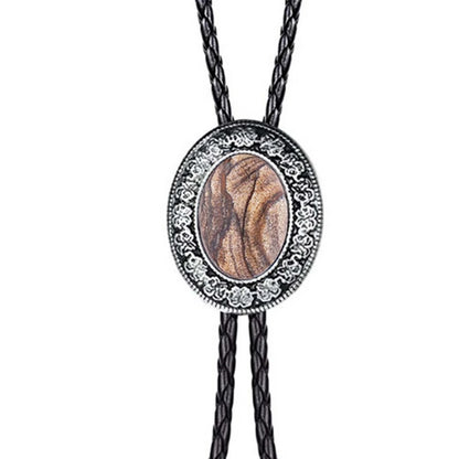 Golden Adjustable Cowboy Bolo Tie – Western Bull Head Pendant Necklace & Men’s Garment Accessory