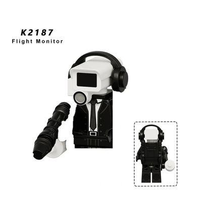 KDL Skibidi Toilet Man Anime Block Figures – TVMan, Titan, Cameraman & Speakerman Model Toy Gift for Kids