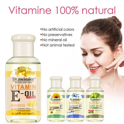 Vitamin E Facial Essence Oil 75ml – Moisturizing Skin Care Serum for Pore Care, Fine Lines & Radiant-Looking Skin