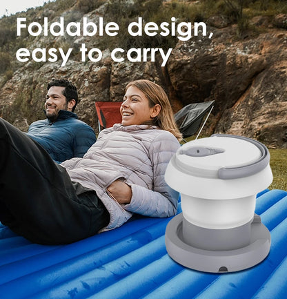 WOWER Portable Foldable Bidet – 1L Travel Toilet Sprayer with Light for Camping & Hiking